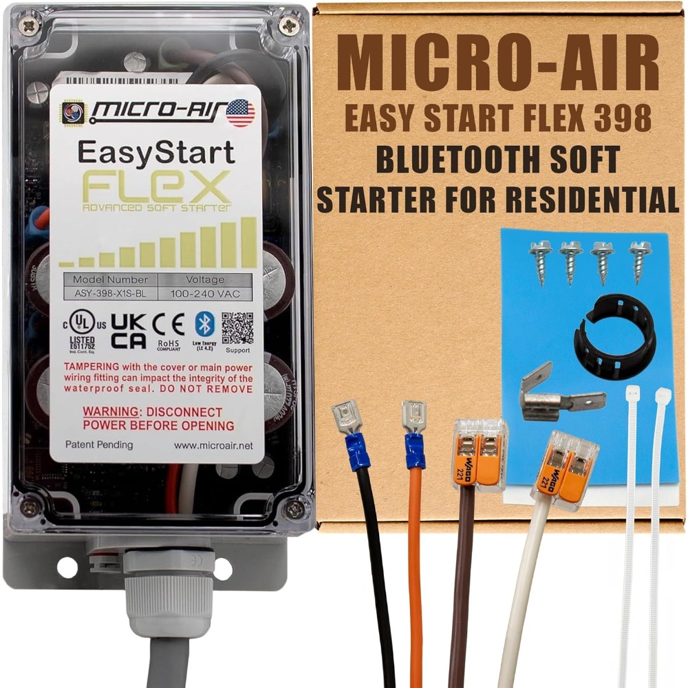 Air Conditioners - エアコン、RV、商業用向けBluetoothソフトスタートキット、電力サージを軽減し、最大6トンまでの効率的な起動を実現