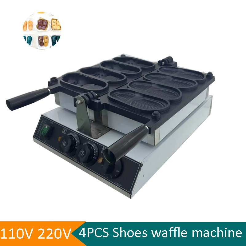 Mini Waffle Maker Machine - 商業用スリッパ型ワッフルメーカー機 新デザイン ミニクロックスワッフルメーカー販売中 靴型ワッフル製造機