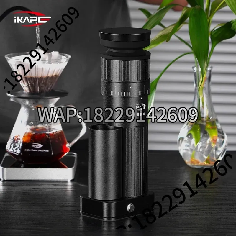IKAPE 電気コーヒーミル、調整可能な刃式ミル、48mmの - Coffee Bean Grinder Electric のレビューと価格
